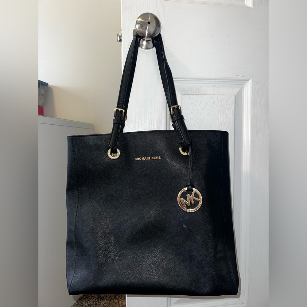 Black, Michael Kors tote bag.